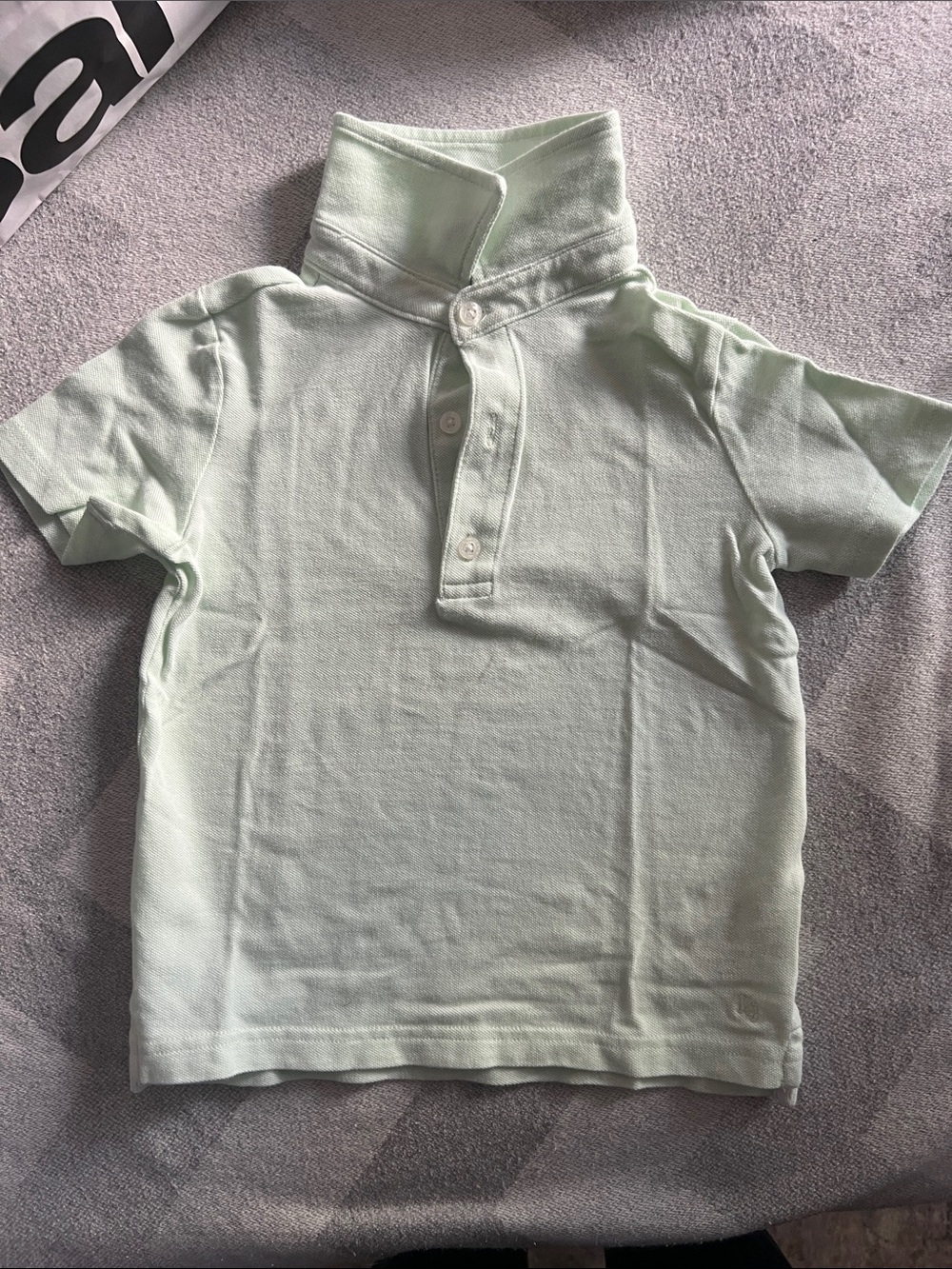 Janie and Jack Short-Sleeve Polo in Pale Mint